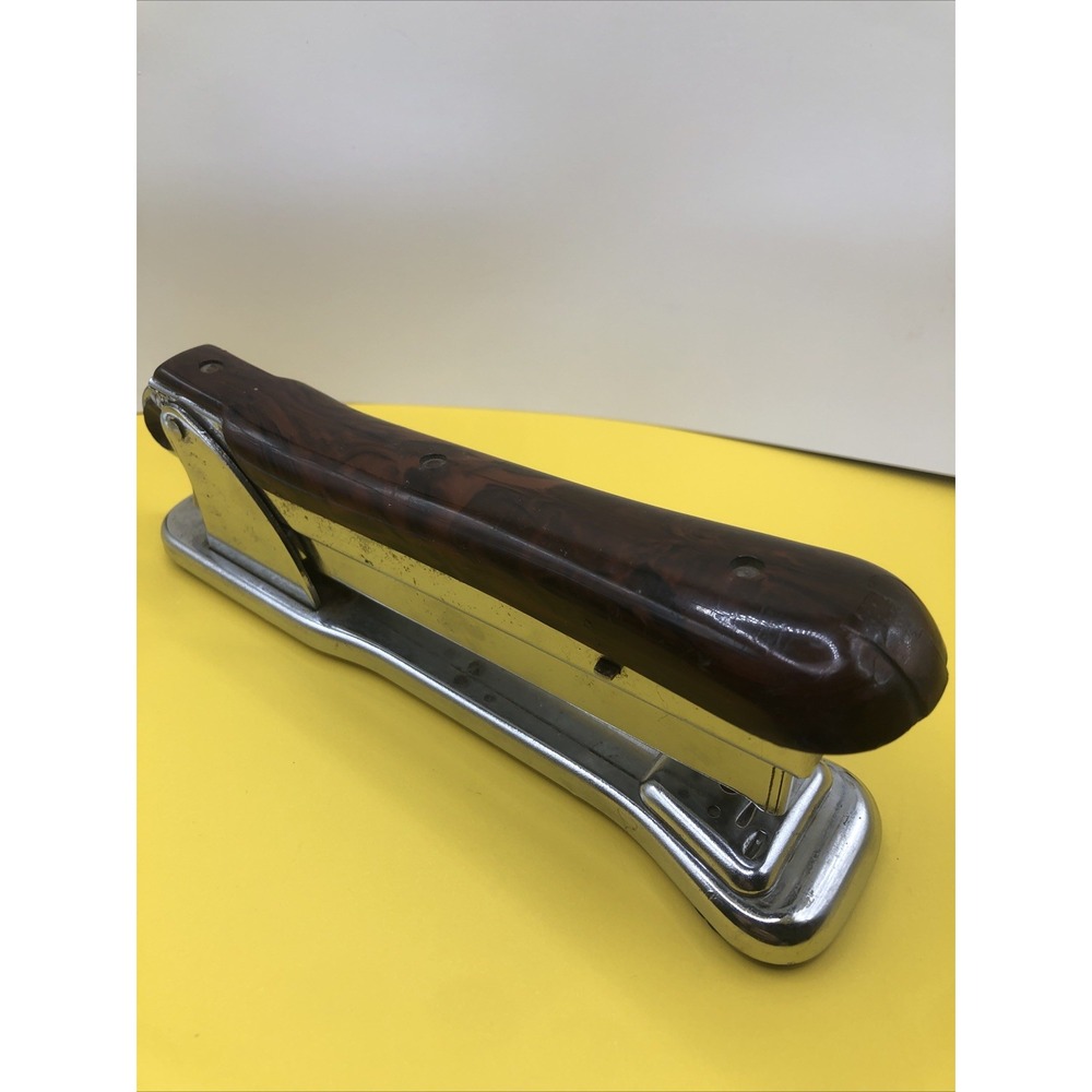 Vintage Bakelite Stapler - Machine Age Steampunk Industrial Ace Liner Model 502